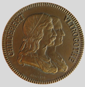 Médaille médecine, Hôpitaux Civils De Lyon, conseil D’administration , childebert et Vltrogothe