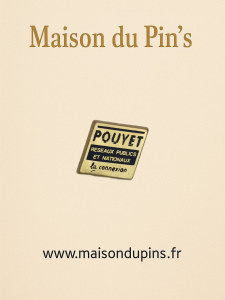 Pin's POUYET réseaux publics et narionaux